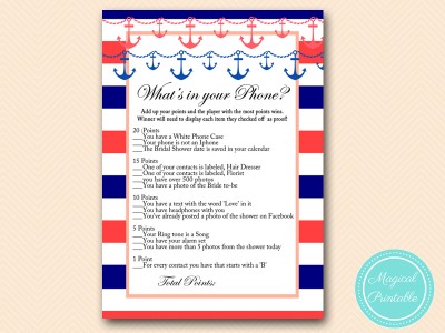 BS180-whats-in-your-phone-navy-coral-bridal-shower-games-nautical-beach