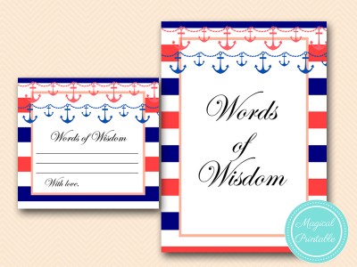 BS180-words-of-wisdom-cards-6-navy-coral-bridal-shower-games-nautical-beach