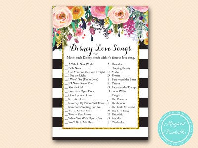 BS402-disney-love-song-matching-FLORAL-GOLD-BRIDAL-SHOWER-GAME