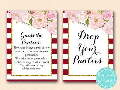 BS403-panties-drop-your-panties-sign-marsala-burgundy-bridal-shower-game-printable