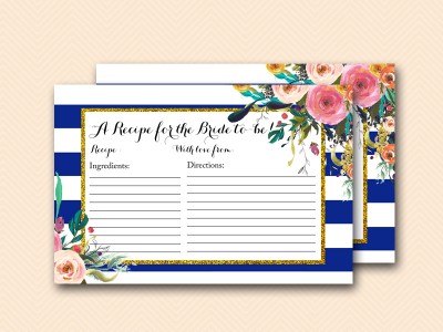 BS404-recipe-for-the-bride-navy-blue-bridal-shower