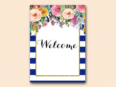 SN404-sign-welcome-blue-navy-bridal-shower-signs-baby-shower-wedding