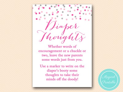 TLC179-diaper-thoughts-Pink-silver-confetti-baby-shower-games