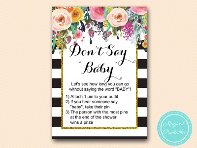 TLC402-dont-say-baby-FLORAL-GOLD-BABY-SHOWER-GAME