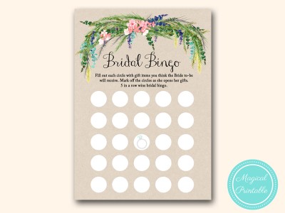 bingo-bridal-gift-items-luau-bridal-shower-games-hawaiian-tropical-spring
