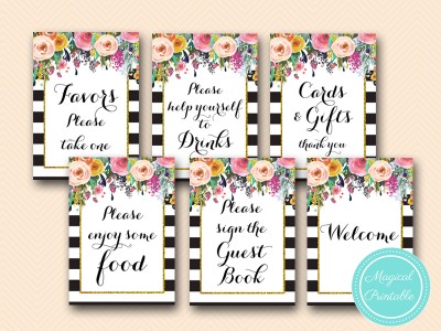shabby-chic-black-gold-bridal-shower-signs-decoration-signs-wedding-signage-printable-baby bs402