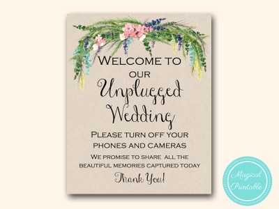 sign-unplugged-wedding-luau-bridal-shower-wedding-hawaiian-tropical-spring
