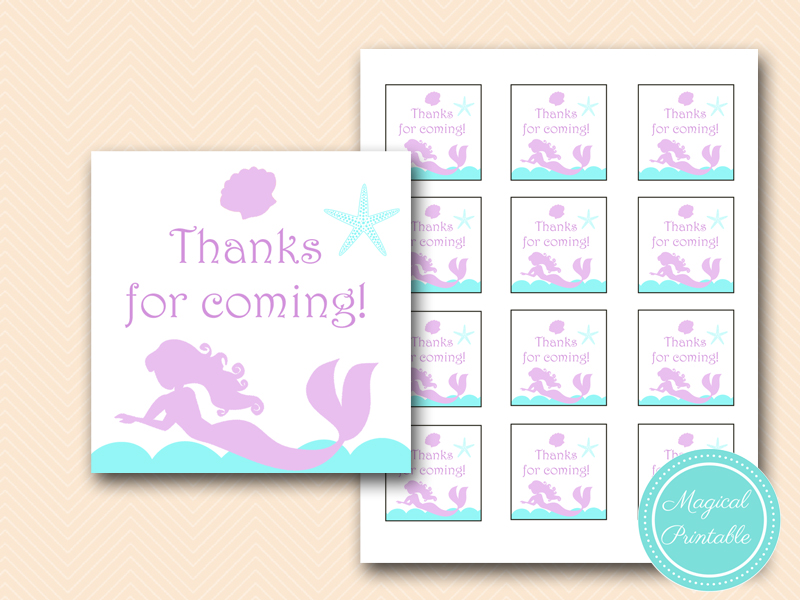 Mermaid Baby Shower Games - Magical Printable