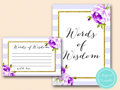 BS411-words-of-wisdom-card-purple-lavender-bridal-shower-game