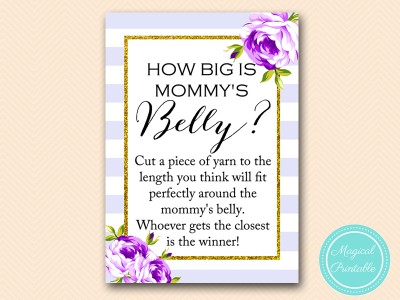 TLC411-how-big-is-mommys-belly-purple-lavender-baby-shower-game