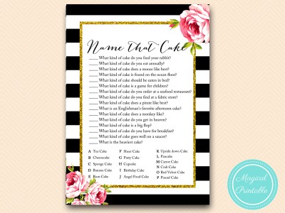 name that cake chic bridal shower game bs10
