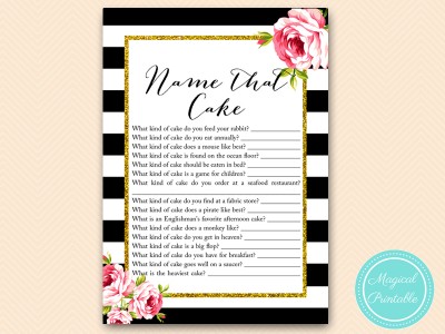 name that cake chic bridal shower game printable bs10
