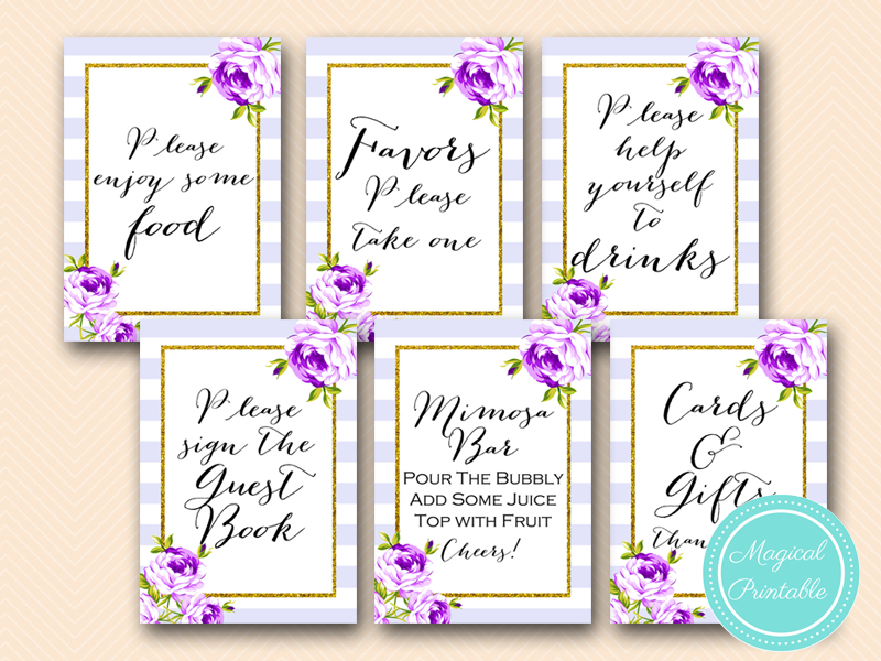 Bridal Shower Gift Table Sign Bridal Shower Gift Table Sign
