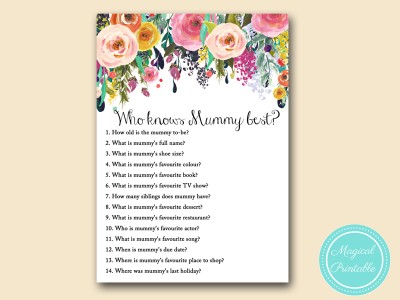 who-knows-mummy-best-baby shower game
