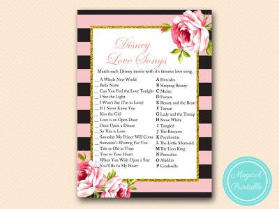 BS419-disney-love-song-match-pink-floral-bridal-shower-game