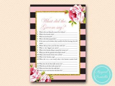 BS419-what-did-the-groom-say-pink-floral-bridal-shower-game