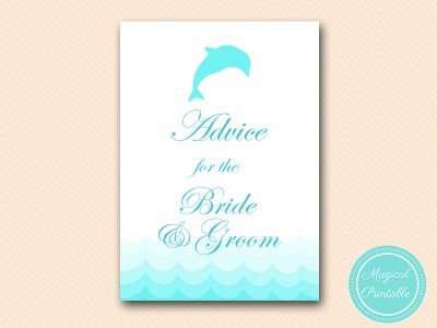 BS420-advice-for-bride-and-groom-sign-dolphin-bridal-shower-game
