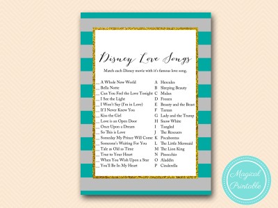 BS427-disney-love-songs-match-teal-gray-bridal-shower-game