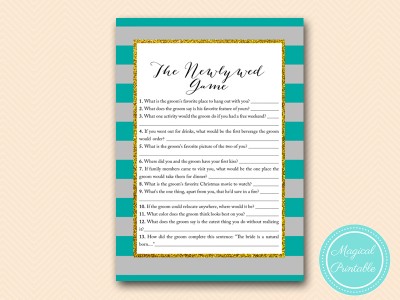 BS427-newlywed-game-teal-gray-bridal-shower-game