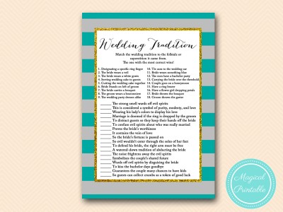 BS427-wedding-tradition-quiz-teal-gray-bridal-shower-game