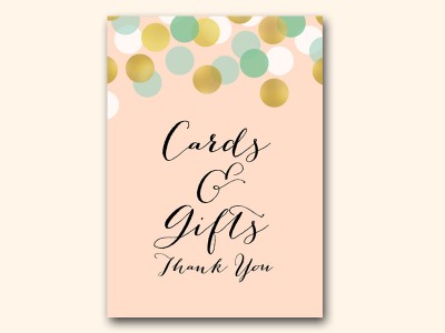 BS47-sign-cards-gifts-gold-mint-bridal-shower-sign