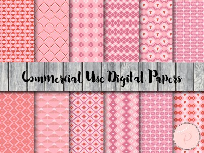 DP62 floral tribal digital papers