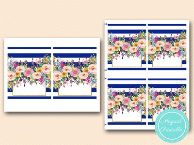 SN404-Tent-Style-Label-6x5-navy-blue-stripes-bridal-shower-placecards-food-labels-printable