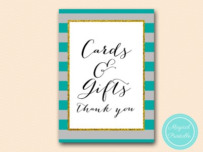 SN427-sign-cards-gifts-teal-gray-bridal-shower-sign