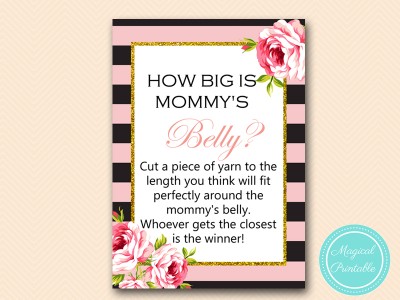 TLC419-how-big-is-mommys-belly-5x7-pink-floral-baby-shower-game