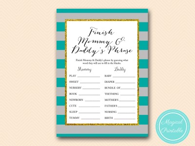 TLC427-finish-mommy-daddys-phrase-teal-gray-baby-shower-game