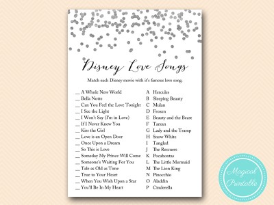 disney-love-songs-match-SILVER-CONFETTI-BRIDAL-SHOWER-GAMES