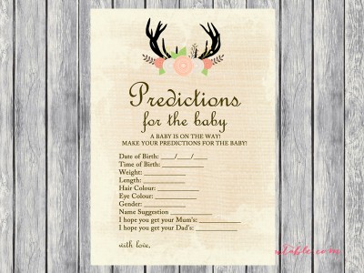predictions-for-baby-rustic-antler-baby-shower-game