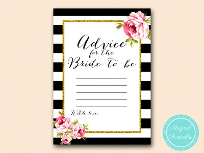 BS10B-advice-for-bride-black-stripes-pink-chic-bridal-shower-game