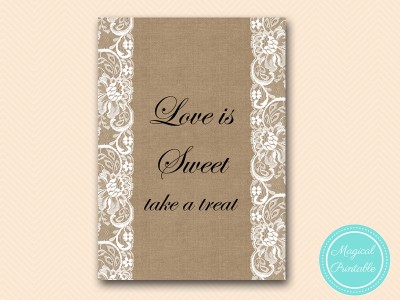 BS16-sign-love-is-sweet-take-a-treat-burlap-lace-bridal-shower-decor-sign
