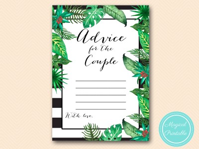BS428-advice-for-the-couple-card-luau-tropical-bridal-shower-games