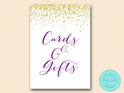 BS84-sign-cards-and-gifts-gold-purple-bridal-shower-decoration-sign