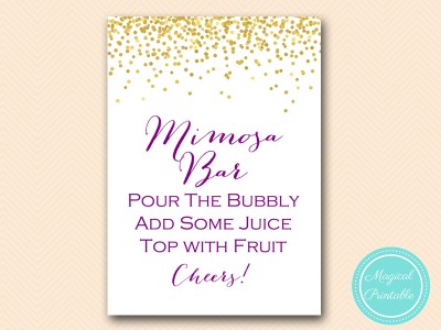 BS84-sign-mimosa-bar-gold-purple-bridal-shower-decoration-sign