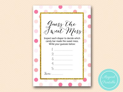 TLC430-P-sweet-mess-card-pink-gold-baby-shower-game-girl