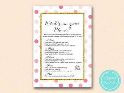 TLC430-P-whats-in-your-phone-baby-pink-gold-baby-shower-game-girl