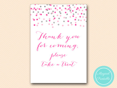SN179-sign-thank-you-for-coming-pink-silver-bridal-shower-baby-sign