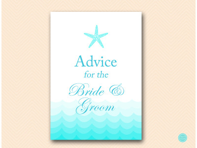 advice-for-bride-and-groom-sign-beach-bridal-shower-game