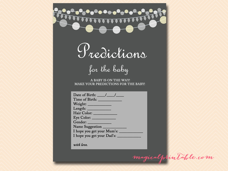 Gray Rustic Baby Shower Game Printables - AUST - Magical Printable