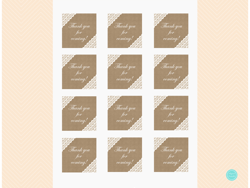Burlap and Lace Bridal Shower Decorations - Baby Shower - Magical Printable