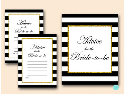 bs61-advice-for-bride-card-sign-black-stripes-gold-bridal-shower-cards