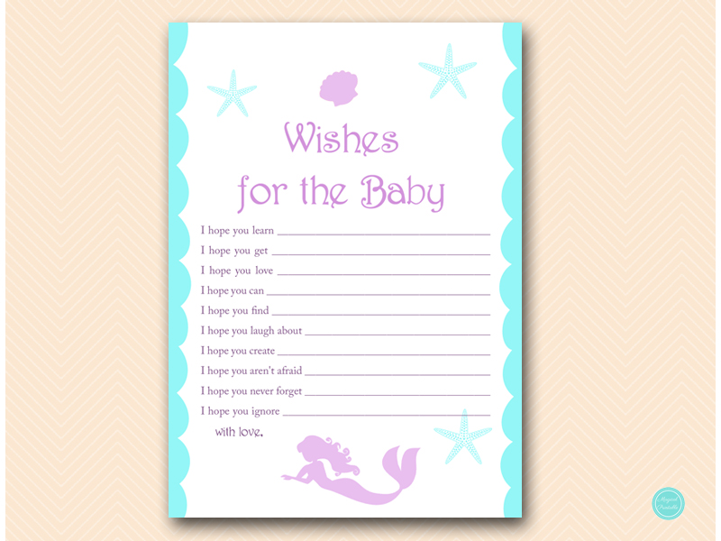 Mermaid Baby Shower Games - Magical Printable