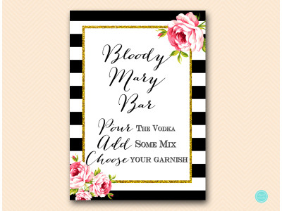 bloody-mary-bar-sign-black-stripes-floral-bridal-shower-sign-wedding-decoration