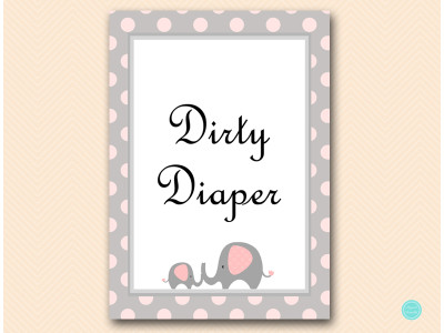 tlc32-lightpink-dirty-diaper-sign-5x7-pink-elephant-baby-shower