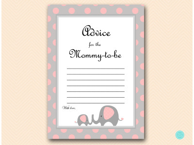 tlc32-pink-advice-for-mommy-card-pink-elephant-baby-shower