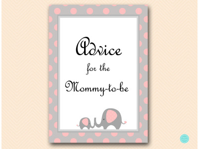 tlc32-pink-advice-for-mommy-sign-pink-elephant-baby-shower