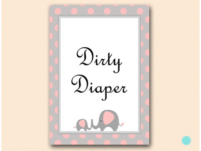 tlc32-pink-dirty-diaper-sign-pink-elephant-baby-shower